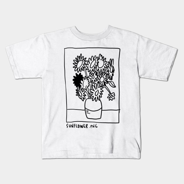 Sunflower.png Kids T-Shirt by MagnumOpus